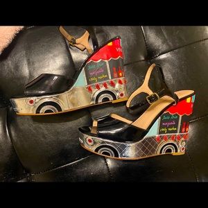 Kate Spade taco truck wedges